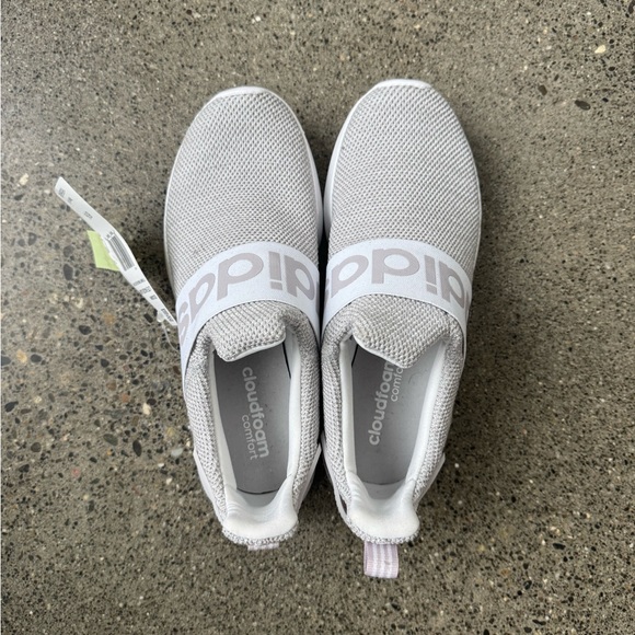 Adidas Cloudfoam Pure Slip-On Sneakers - Gray - Picture 1 of 4